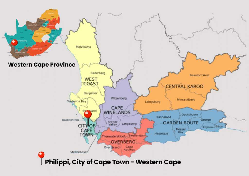 Philippi Map Graphic