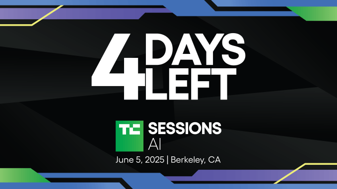 TechCrunch Sessions: AI 4 days left countdown